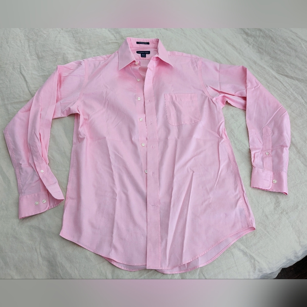 Lands End Non-Iron Cotton Oxford Size 15x34 (bundle 2 for $20, 3 for $28)